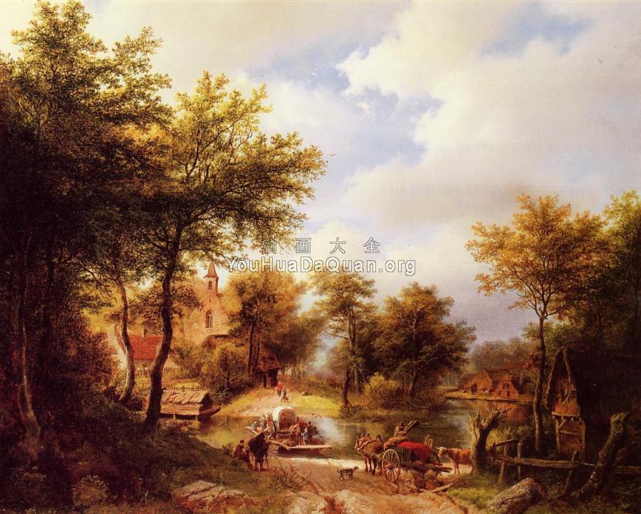 The Ferry Crossing - 巴伦德·科内利斯·库库克